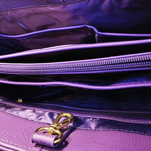 Unique Work/Play Purple Tote by Joy and Iman NWT - Picture 5 of 9